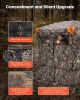 VEVOR Hunting Blind, 4-5 Person See Through Ground Blinds with Carrying Bag, 270 Degree Portable Camouflage Tent