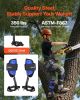 VEVOR Tree Climbing Spikes Set, Height-Adjustable Tree Climbing Gear with Straps & Harness, 350 lbs Load Capacity