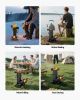 VEVOR Camping Rocket Stove, Wood Burning Portable Rocket Stove with Carrying Bag for Backpacking, Carbon Steel, Burn Wood