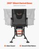 VEVOR Hunting Chair, 360° Silent Swivel, Foldable Portable Blind Chair, Heavy-Duty Steel Frame Ground Stool Seat, with Armrests