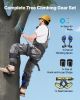 VEVOR Tree Climbing Spikes Set, Height-Adjustable Tree Climbing Gear with Straps & Harness, 350 lbs Load Capacity