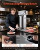 VEVOR Electric Sausage Stuffer, 55 LBS / 25 L Vertical Meat Stuffer, Stepless Speed Control and Foot Pedal