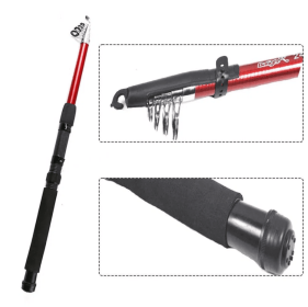 Small And Portable Telescopic Sea Pole Fishing Rod Fiberglass 2.4M (Option: 240cm9449inch)