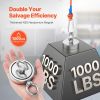 VEVOR Magnet Fishing Kit, 1000 LBS/454 Kg Double-Sided Pulling Force Strong Magnet Fishing Kit
