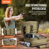 VEVOR Range Bag for 2 Pistols, Tactical Gun Bag with 2 Built-in Removable Pistol Bags & 6 Detachable Magazines
