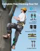 VEVOR Tree Climbing Spikes Set, Height-Adjustable Tree Climbing Gear with Straps & Spike Protectors, 350 lbs Load Capacity