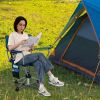 360° Swivel Hunting Chair Portable Foldable Hunting Chair with Mesh Cup Holder and Storage Pockets